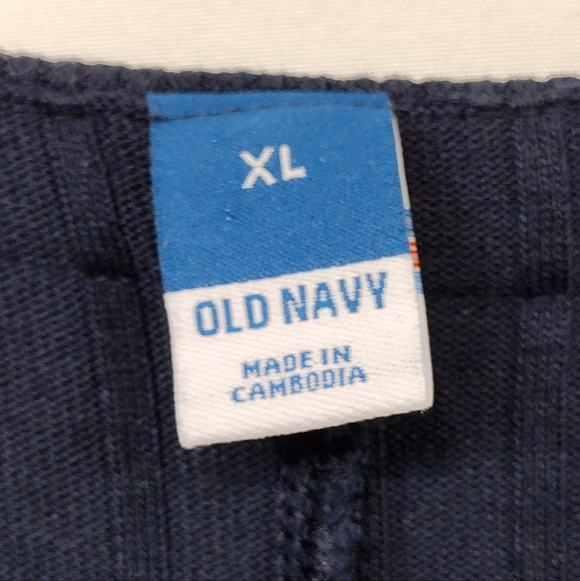 Old Navy Fitted Rib-Knit Midi Button-Front Dress Womens XL Blue Retro Minimalist - Picture 9 of 9